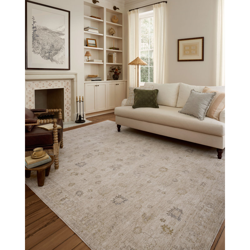 Chris Loves Julia x Loloi Louisa Oatmeal / Stone Area Rug